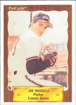 1990 ProCards #3127 Joe Rosselli Front