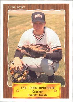 1990 ProCards #3129 Eric Christopherson Front