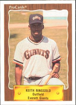 1990 ProCards #3143 Keith Ringgold Front