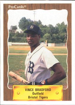 1990 ProCards #3169 Vince Bradford Front