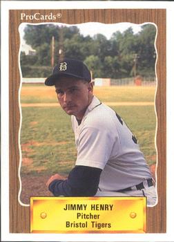 1990 ProCards #3171 Jimmy Henry Front