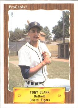 1990 ProCards #3173 Tony Clark Front