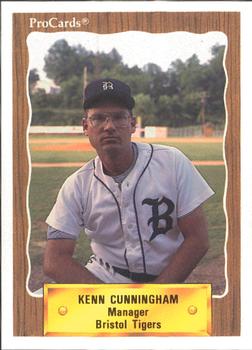 1990 ProCards #3174 Kenn Cunningham Front