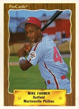 1990 ProCards #3182 Mike Farmer Front