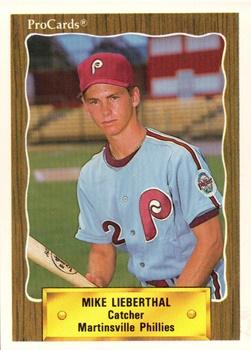 1990 ProCards #3197 Mike Lieberthal Front