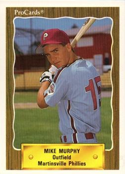 1990 ProCards #3198 Mike Murphy Front
