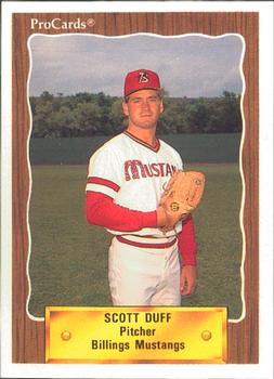 1990 ProCards #3213 Scott Duff Front