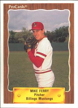1990 ProCards #3214 Mike Ferry Front