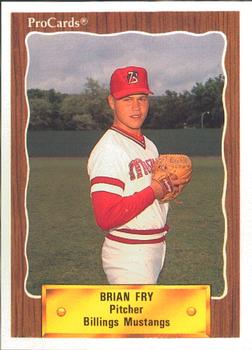 1990 ProCards #3215 Brian Fry Front
