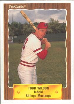 1990 ProCards #3232 Todd Wilson Front