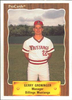 1990 ProCards #3238 Gerry Groninger Front