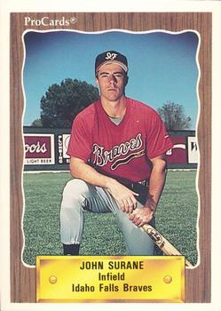 1990 ProCards #3250 John Surane Front