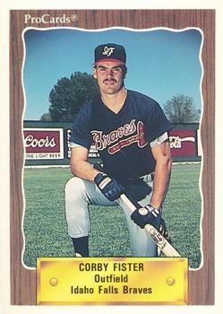 1990 ProCards #3256 Corby Fister Front