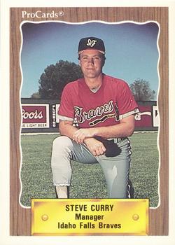 1990 ProCards #3262 Steve Curry Front