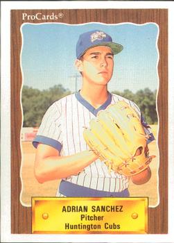 1990 ProCards #3281 Adrian Sanchez Front