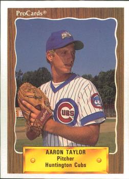 1990 ProCards #3283 Aaron Taylor Front