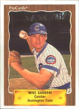 1990 ProCards #3284 Mike Gabbani Front