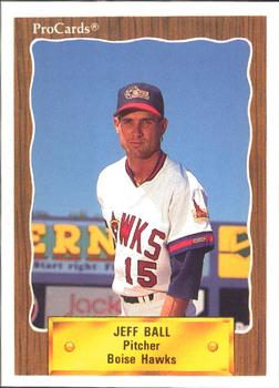 1990 ProCards #3310 Jeff Ball Front