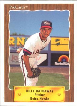 1990 ProCards #3311 Hilly Hathaway Front