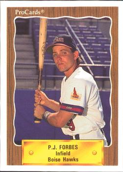 1990 ProCards #3320 P.J. Forbes Front