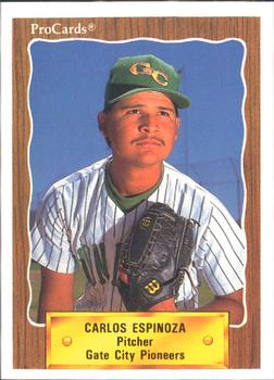 1990 ProCards #3343 Carlos Espinoza Front