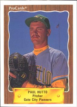 1990 ProCards #3351 Paul Hutto Front