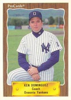 1990 ProCards #3390 Ken Dominguez Front