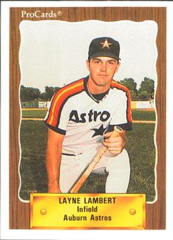 1990 ProCards #3396 Layne Lambert Front