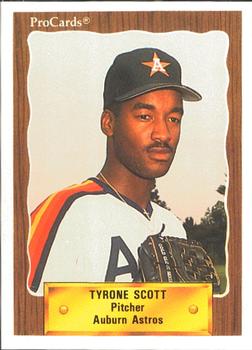 1990 ProCards #3402 Tyrone Scott Front