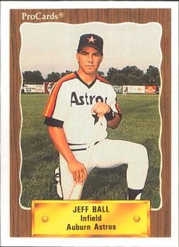 1990 ProCards #3408 Jeff Ball Front