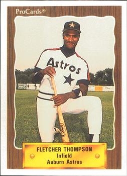 1990 ProCards #3410 Fletcher Thompson Front