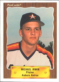 1990 ProCards #3412 Michael Irwin Front