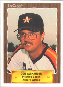 1990 ProCards #3418 Don Alexander Front