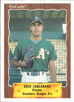 1990 ProCards #3423 Dave Zancanaro Front