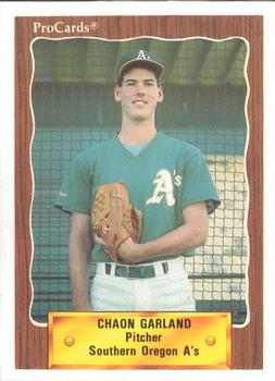 1990 ProCards #3428 Chaon Garland Front