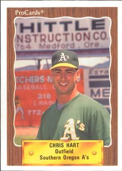 1990 ProCards #3431 Chris Hart Front