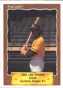 1990 ProCards #3432 Luis Lan Franco Front