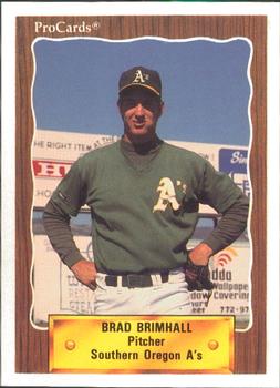 1990 ProCards #3439 Brad Brimhall Front