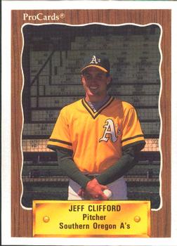 1990 ProCards #3440 Jeff Clifford Front