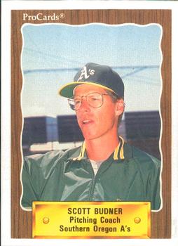 1990 ProCards #3450 Scott Budner Front