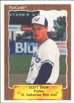 1990 ProCards #3458 Scott Brow Front