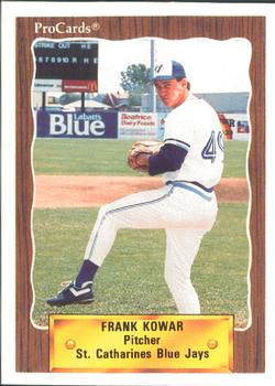 1990 ProCards #3462 Frank Kowar Front