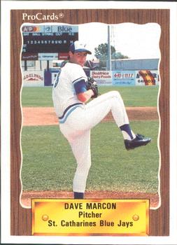 1990 ProCards #3463 Dave Marcon Front