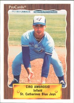 1990 ProCards #3467 Ciro Ambrosio Front