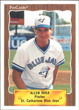 1990 ProCards #3469 Allen Rhea Front
