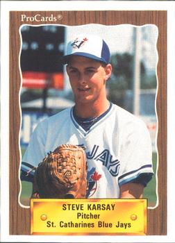 1990 ProCards #3472 Steve Karsay Front