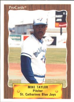 1990 ProCards #3474 Mike Taylor Front