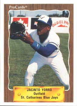 1990 ProCards #3481 Jacinto Yorro Front
