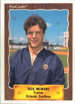 1990 ProCards #NNO Rick McWane Front