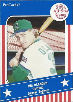 1991 ProCards Triple A All-Stars #AAA11 Jim Olander Front